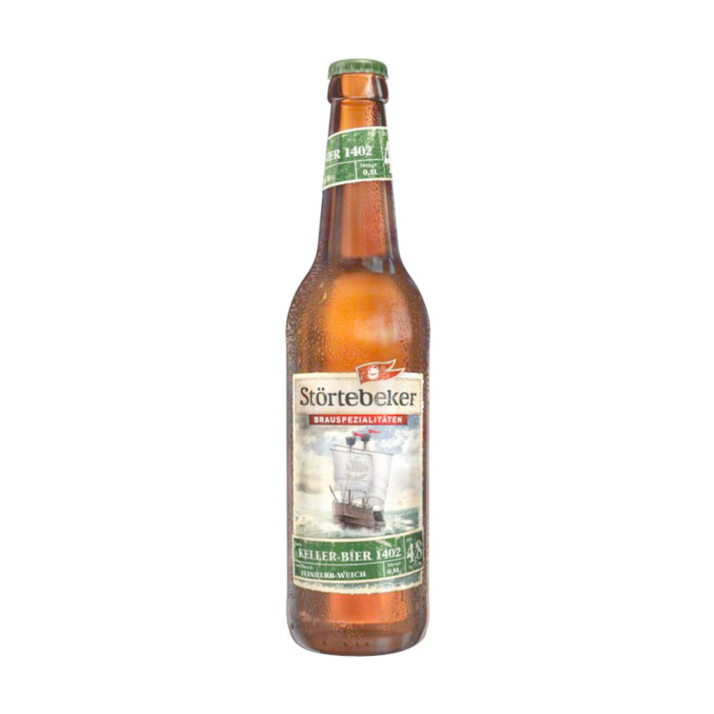 Пиво Stortebeker Келлер Бир светлое нефильтрованное 4.8%, 500мл