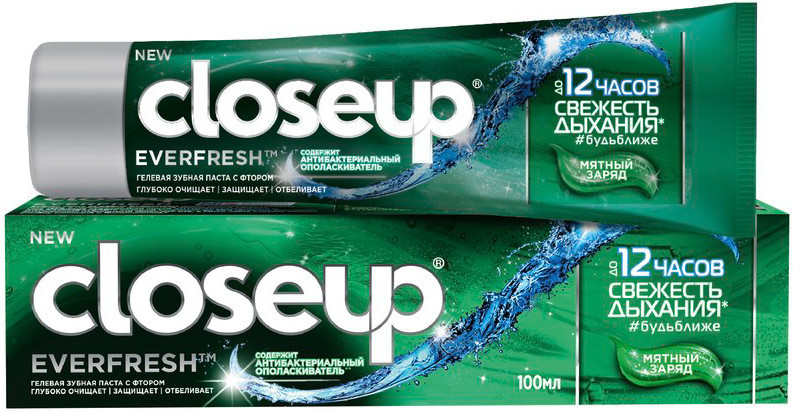 Зубная паста Closeup Everfresh мятный заряд, 100мл — фото 2