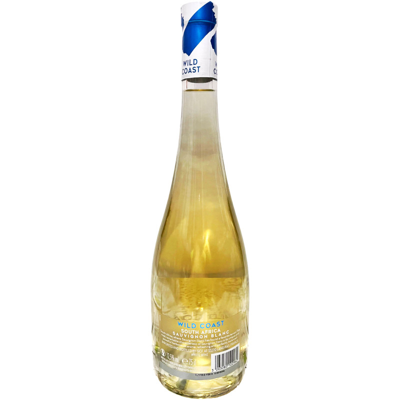 Вино Wild Coast Sauvignon Blanc ординарное сортовое белое сухое, 750мл — фото 1