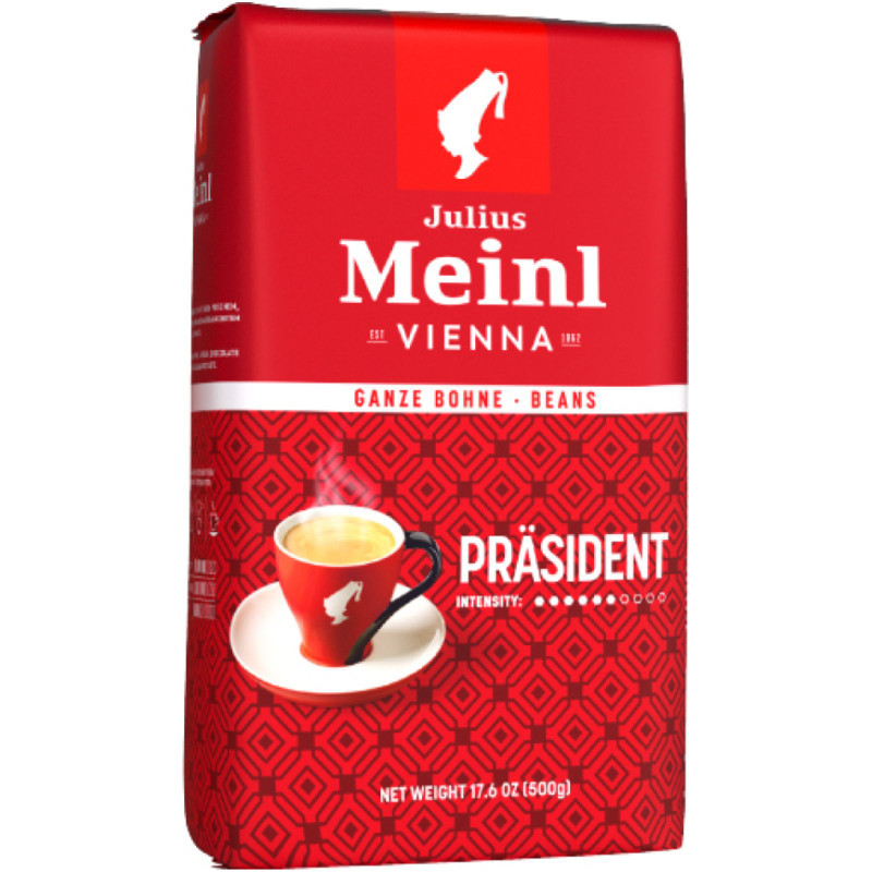 Кофе Julius Meinl Президент в зёрнах, 500г