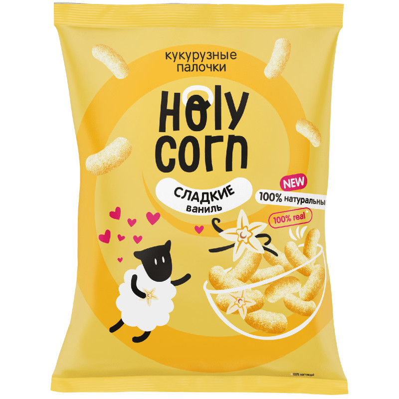 Кукурузные палочки Holy Corn Сладкие, 50г