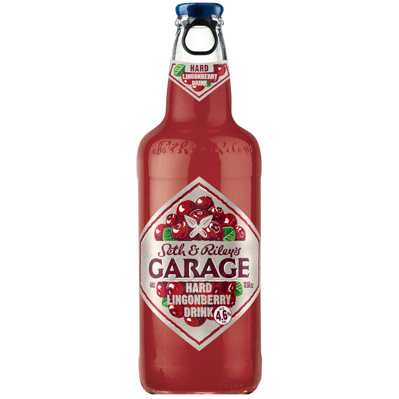 Напиток пивной Seth&Riley's Garage Хард Брусника фильтрованный 4.6% .