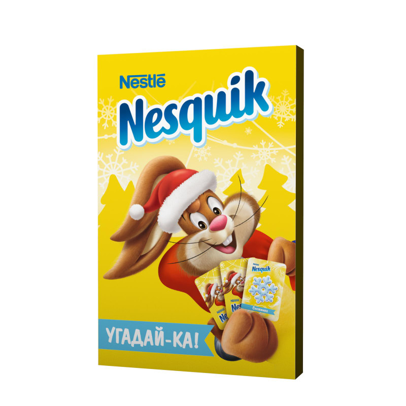 Конфета Nesquik молочная начинка-вафля-какао-белый шоколад-какао-нуга, 134г — фото 2