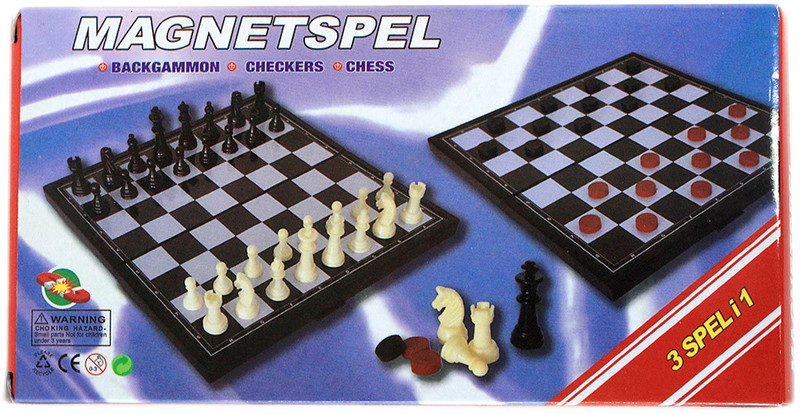 Игровой набор дорожный Принчипесса 3 в 1 шахматы-шашки-нарды