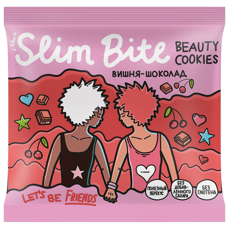 Печенье Take a Slim Bite вишня-шоколад, 115г