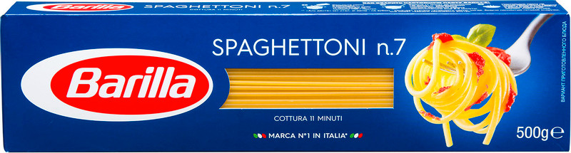 Макароны Barilla Spaghettoni n.7, 500г — фото 1