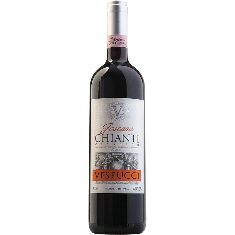 Вино Vespucci Кьянти Классико Ризерва красное сухое 13%, 750мл