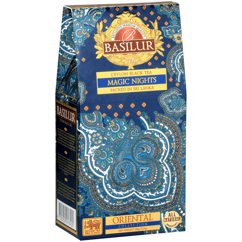 Чай Basilur Восточная коллекция Волшебные ночи чёрный листовой, 100г