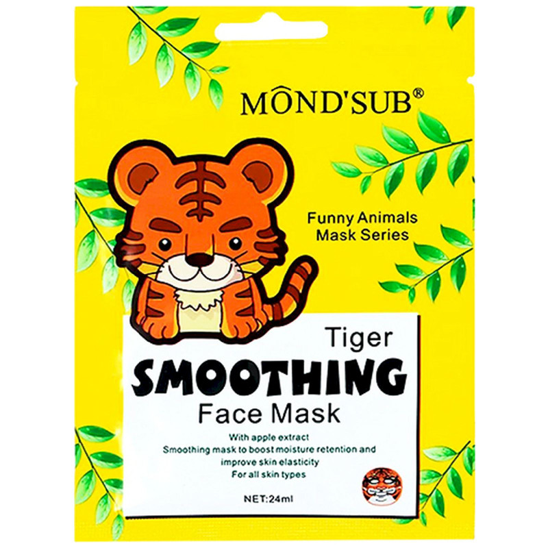 Маска Mond'Sub Tiger Smoothing Face Mask для лица смягчающая, 24мл