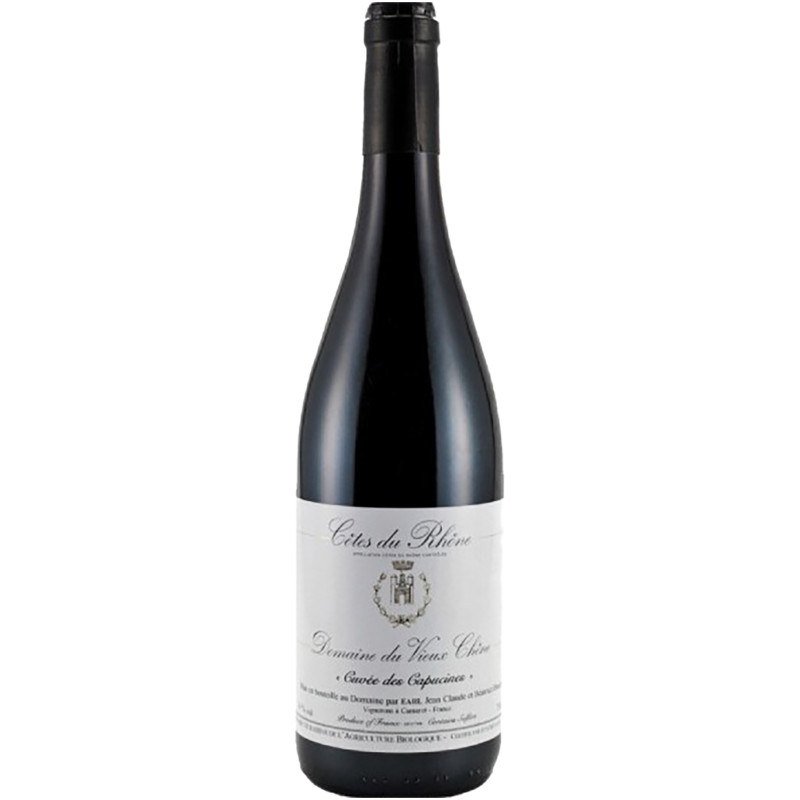 Вино Domaine du Vieux Chene Cotes du Rhone Cuvee де Капюсин красное сухое 14%, 750мл