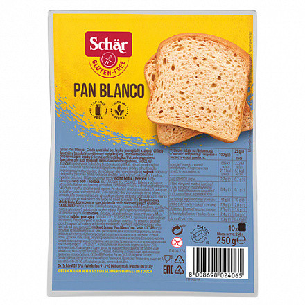 Хлеб Schar Pan blanco без глютена нарезка, 250г — фото 1