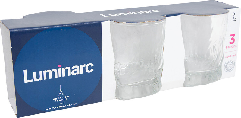 Набор стаканов Luminarc Айси низких, 3х300мл — фото 1