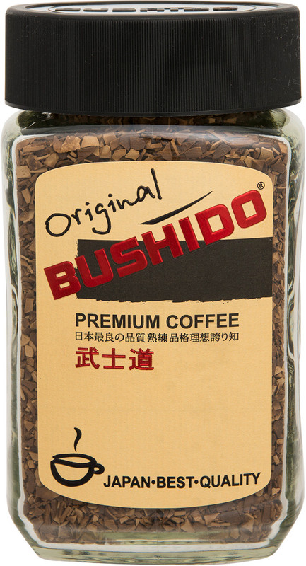 Кофе Bushido Original натуральный растворимый сублимированный, 100г — фото 1