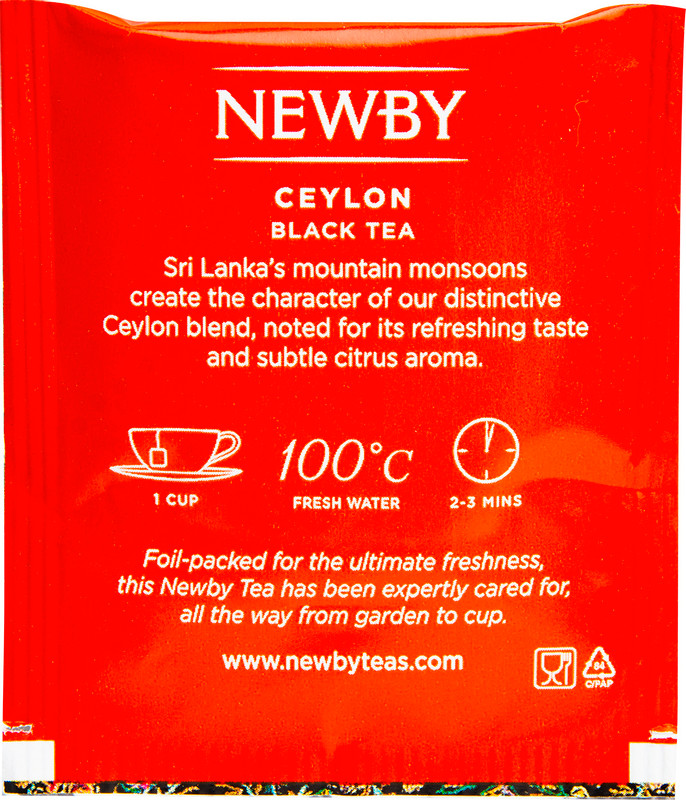 Чай Newby Цейлон чёрный цейлонский в пакетиках, 25х2г — фото 3