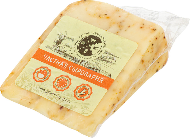 Сыр полутвёрдый Губернский Сыровар Тоскана 45% — фото 1