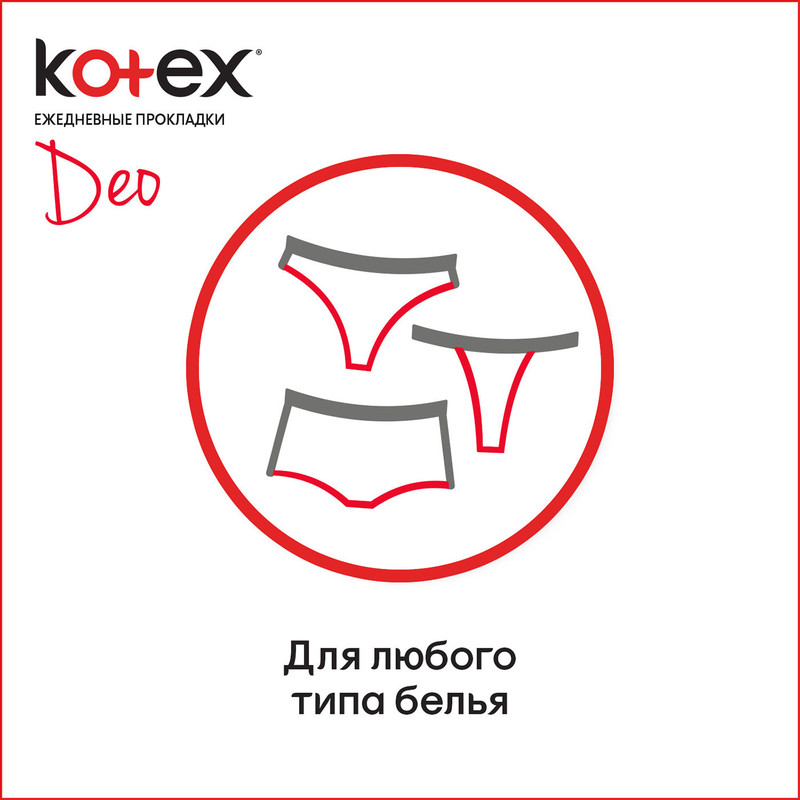 Прокладки ежедневные Kotex Deo ультратонкие, 60шт — фото 3