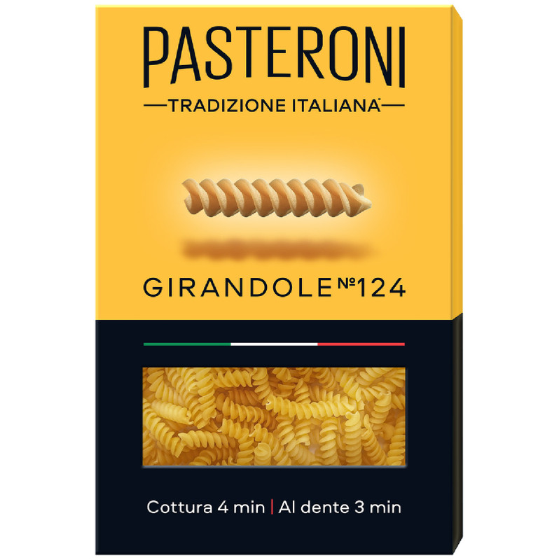 Изделия макаронные Pasteroni Джирандоле №124 группа А высший сорт, 400г