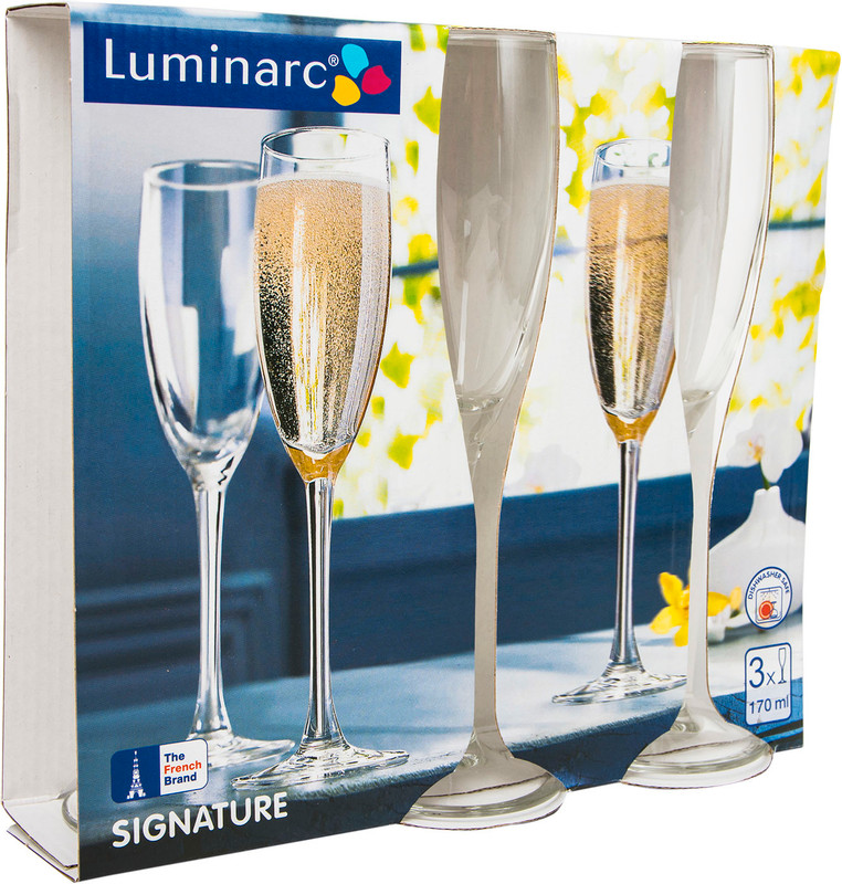 Набор фужеров Luminarc Сигнатюр для шампанского, 3х170мл