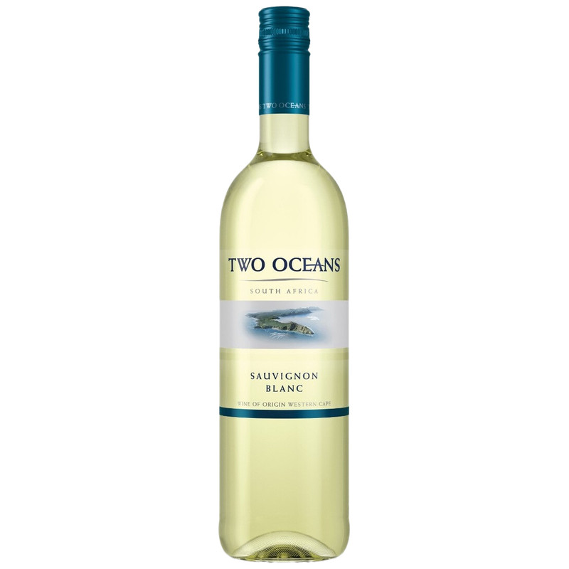 Вино Two Oceans Совиньон блан белое сухое 12%, 750мл