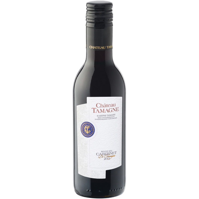 Вино Chateau Tamagne Каберне Тамани красное сухое, 187мл