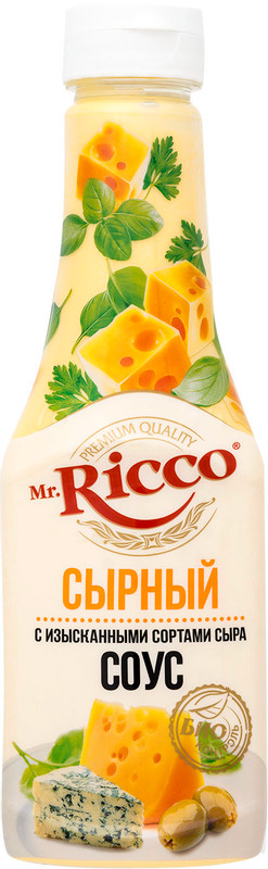 Соус Mr. Ricco сырный с изысканными сортами сыра, 310мл