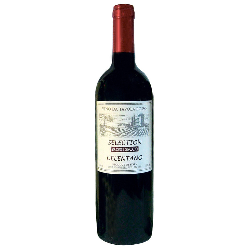 Вино Selection Celentano столовое красное сухое 10.5%, 750мл
