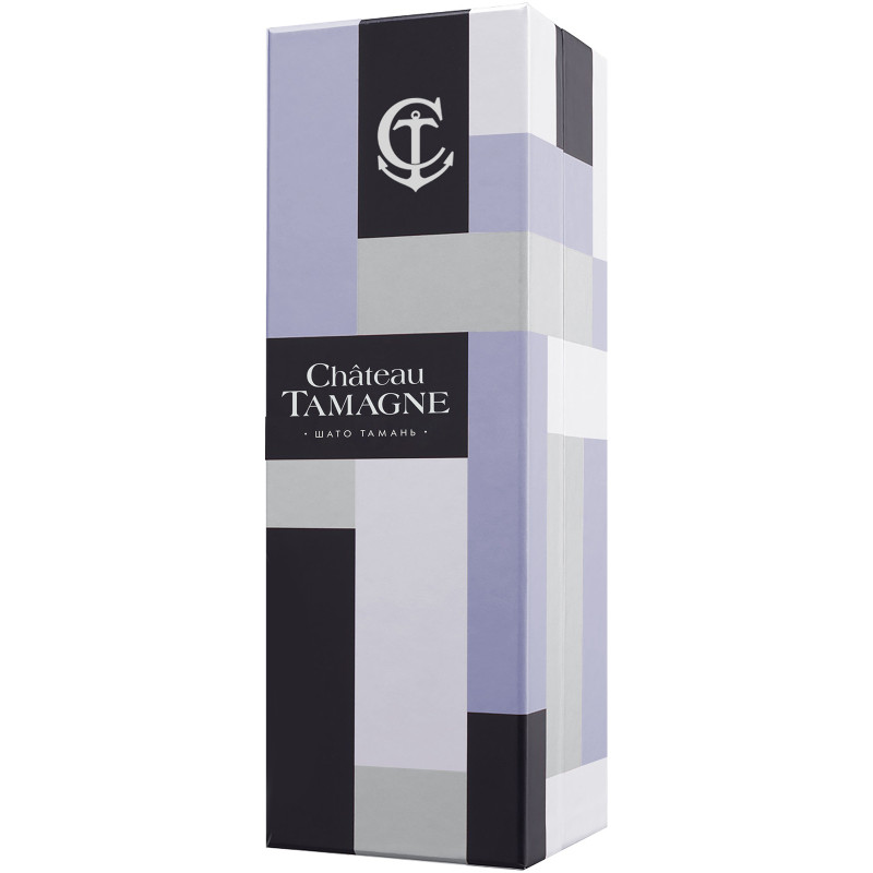 Вино Chateau Tamagne игристое белое сухое в подарочной упаковке, 0.75л