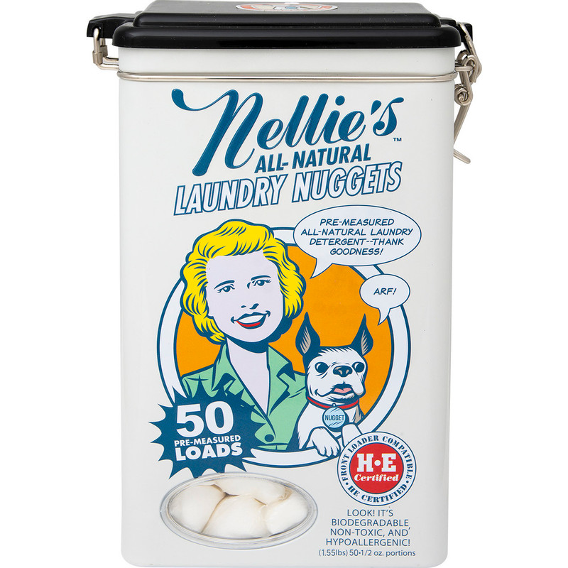 Порошок стиральный Nellies All Natural в растворимых пакетиках, 50шт, 700г
