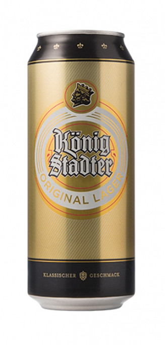 Пиво König Stadter светлое 5%, 500мл