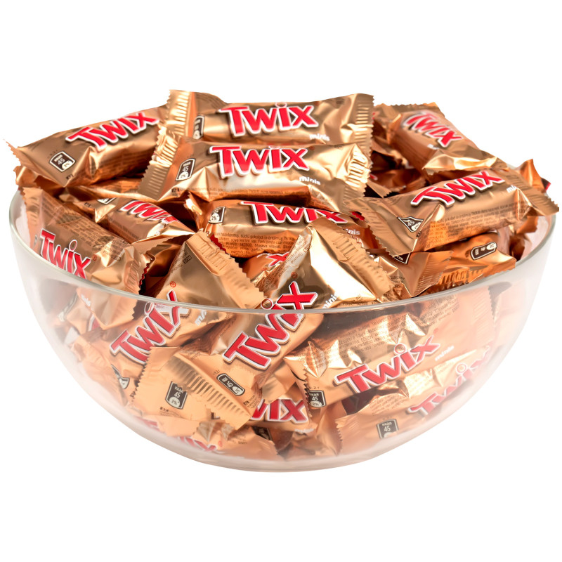 Батончик шоколадный Twix Minis с карамелью, 1кг — фото 1