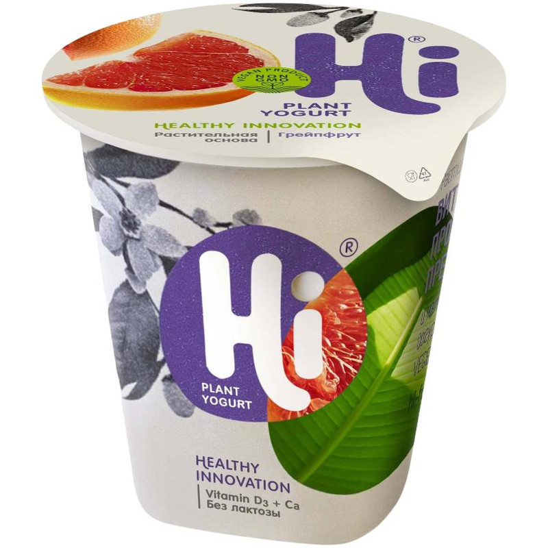 Десерт HI с грейпфрутом растительный 2.5%, 125г