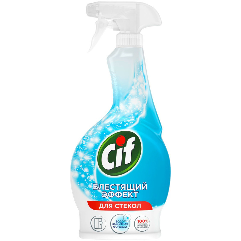 Средство Cif Лёгкость чистоты Блестящий эффект для мытья стёкол, 500мл