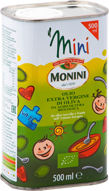 Масло оливковое Monini Extra Virgin нерафинированное высшее качество, 500мл — фото 1