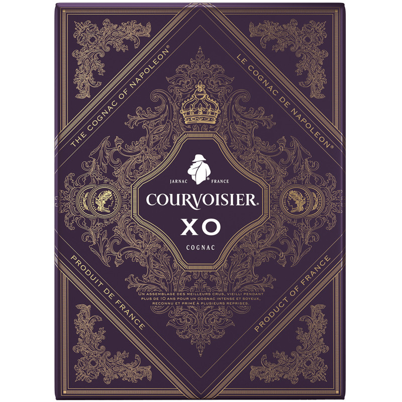 Коньяк Courvoisier XO 40% в подарочной упаковке, 700мл — фото 2