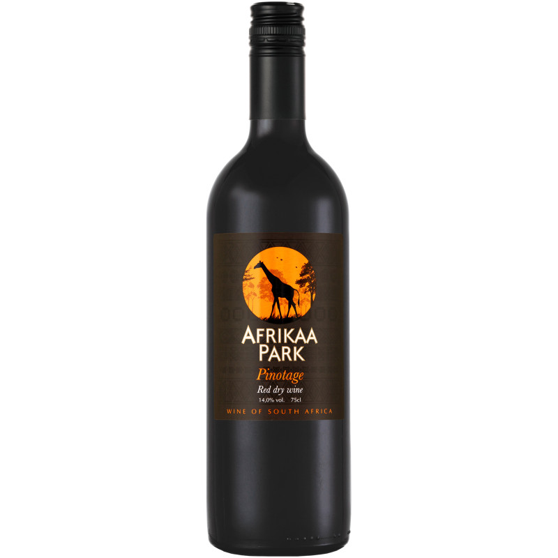 Вино Afrikaa Park Пинотаж красное сухое 14%, 750мл