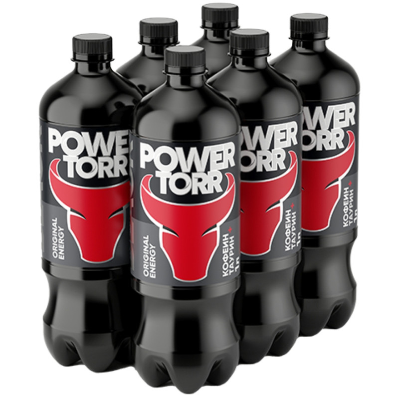 Напиток энергетический Power Torr Energy безалкогольный газированный, 1л — фото 1