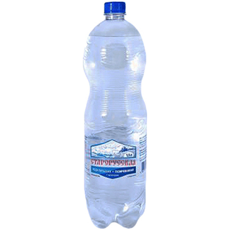 Вода питьевая Старорусская 1 категория газированная, 1.5л