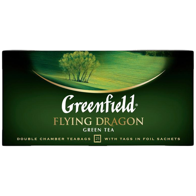 Чай Greenfield Flying Dragon зелёный в пакетиках, 25х2г — фото 4