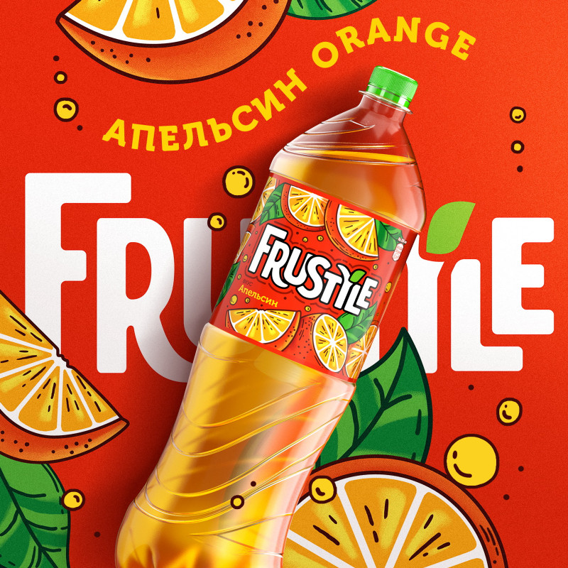 Напиток газированный Frustyle апельсин, 1.5л — фото 2