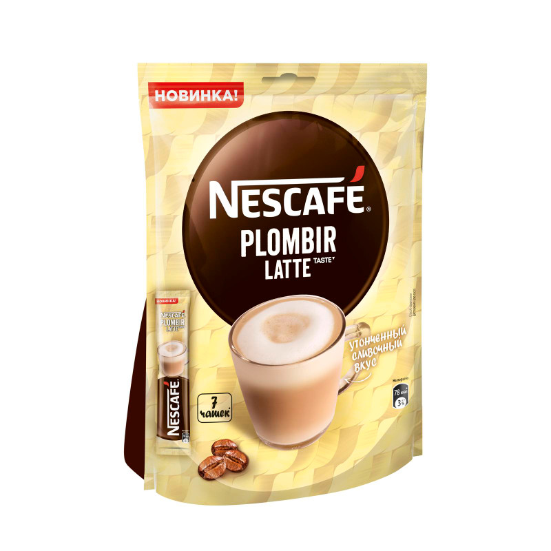 Напиток кофейный Nescafé Пломбир латте растворимый, 7x18г — фото 2