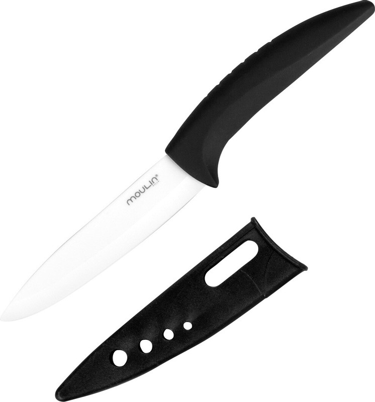 Нож Moulin Villa кухонный для очистки керамический белый, 9.5см