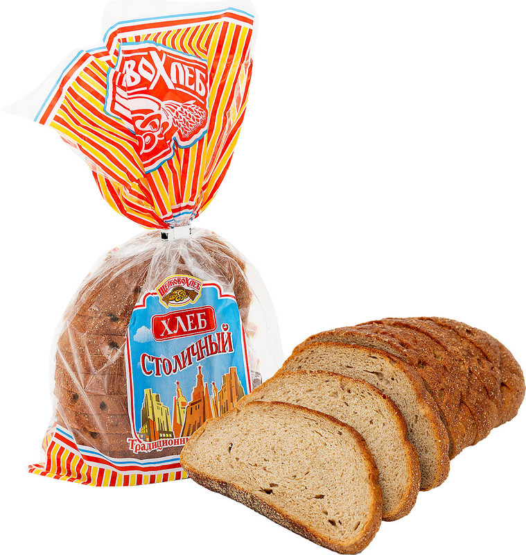Хлеб Щелковохлеб Столичный нарезка, 320г — фото 1