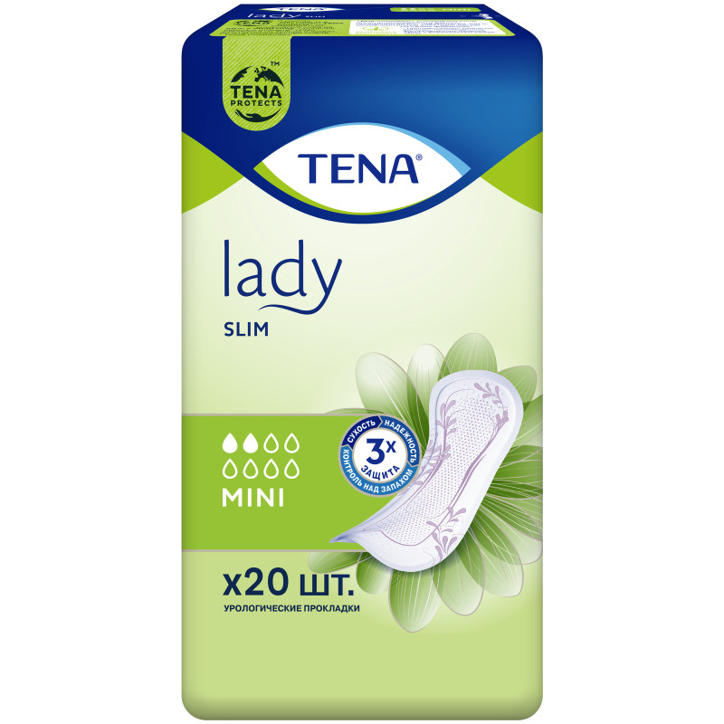 Прокладки Tena Lady Slim Mini, 20шт — фото 1