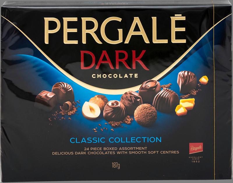 Набор конфет Pergale ассорти из тёмного шоколада, 187г