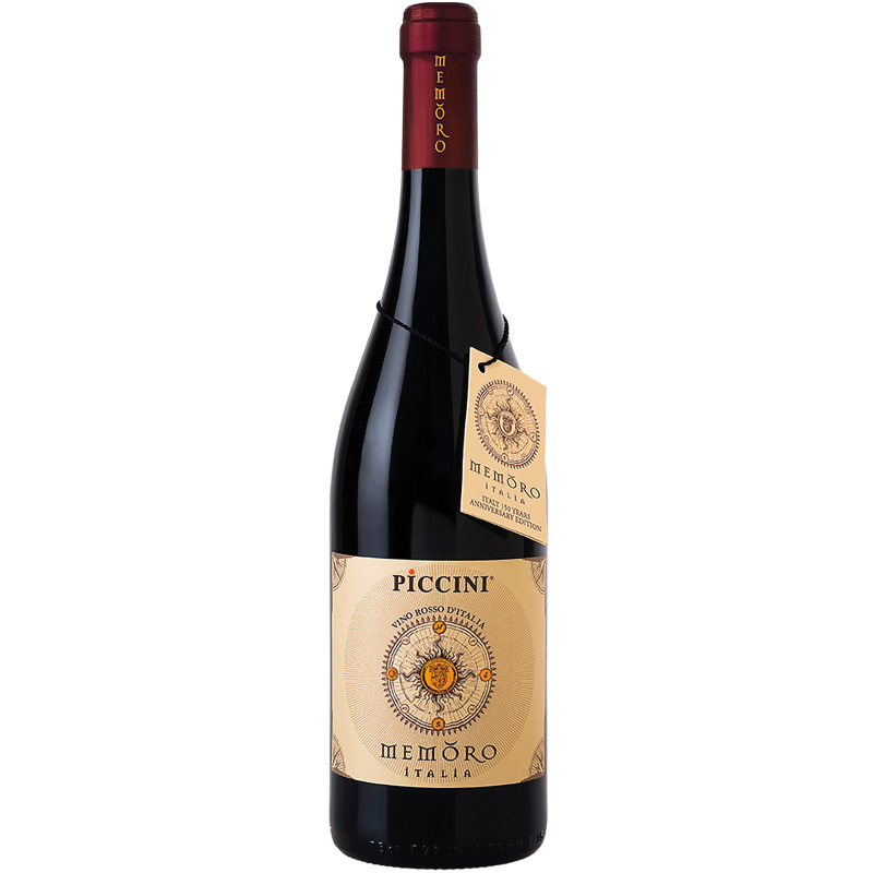 Вино Piccini Memoro Rosso красное полусухое 13%, 750мл