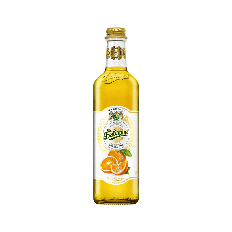 Напиток газированный Бавария Апельсин ароматизированный безалкогольный, 500мл