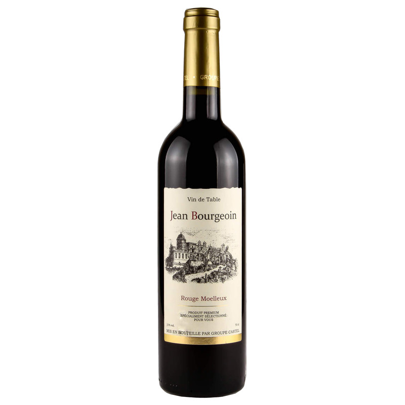 Вино столовое Jean Bourgeoin красное полусладкое, 700мл