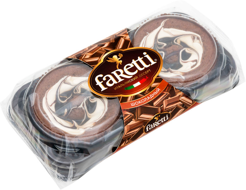 Пирожное Faretti Шоколадное, 130г — фото 1