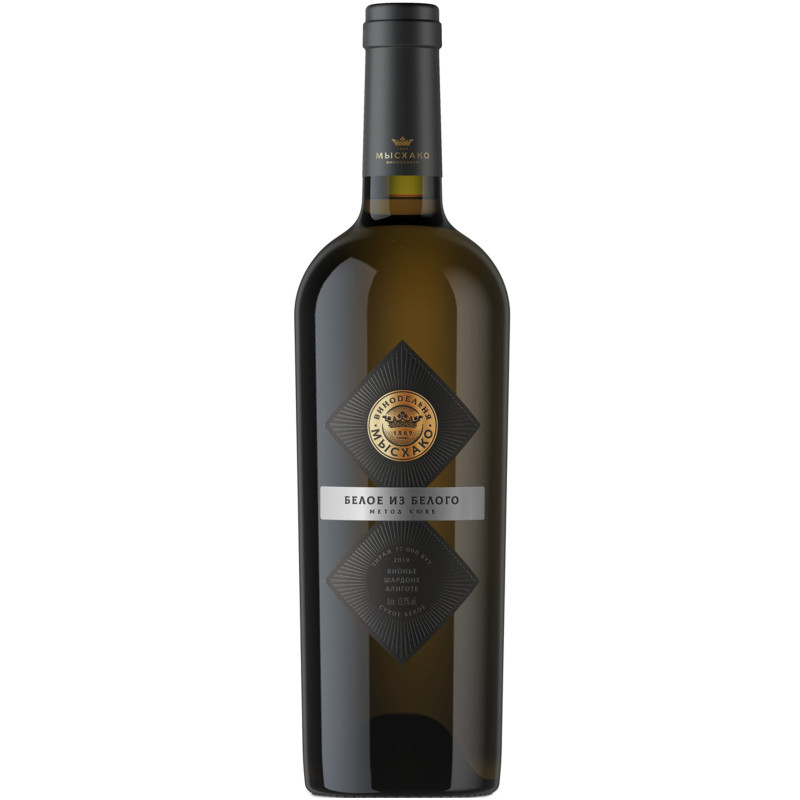 Вино Мысхако Белое из Белого белое сухое 13.2%, 750мл