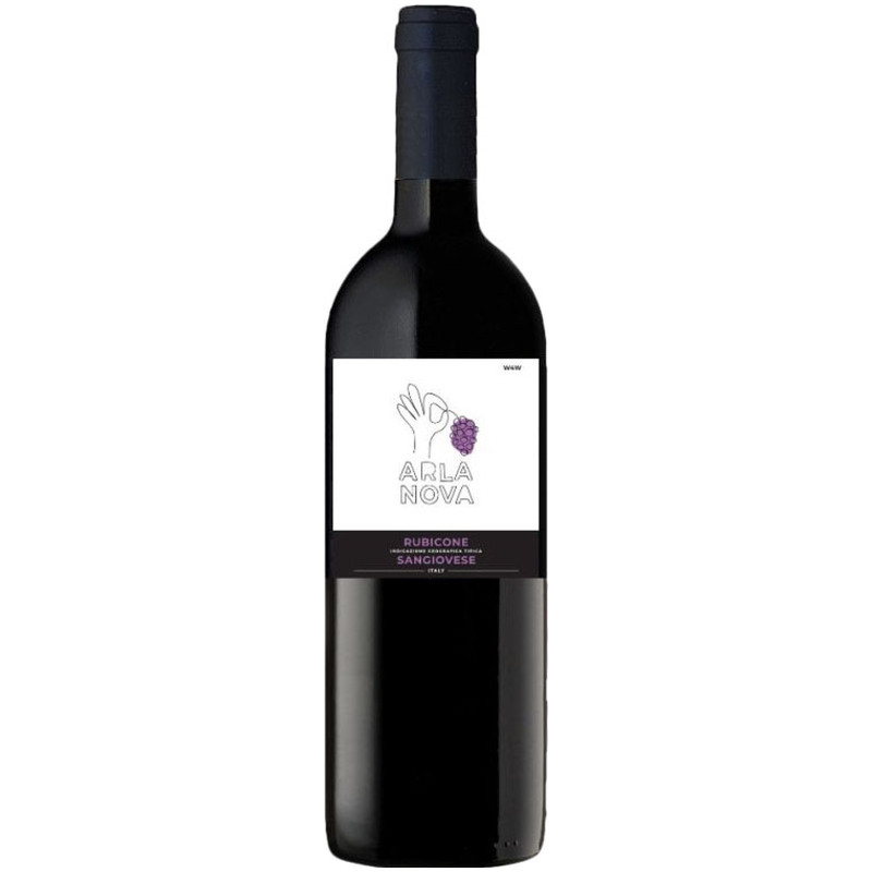 Вино Arla Nova Рубиконе Санджиовезе красное сухое 11%, 750мл